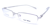 China glasses eyewear OEM suppliy Cart Dior Titanium Sliver Semi-rimless Size 53 18-142
