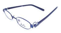 China Eyewear eyeglasses glasses frame optical lens Supplier and Manufacture Le Bang Metal Blue Full Frame Size 40 18-125