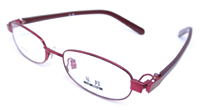China Eyewear eyeglasses glasses frame optical lens Supplier and Manufacture Le Bang Metal Red Full Frame Size 45 17-125