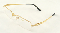 China Eyewear eyeglasses glasses frame optical lens Supplier and Manufacture LONGINES Titanium Golden Semi-rimless Size 53 18-140
