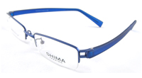 China Eyewear eyeglasses glasses frame optical lens Supplier and Manufacture SHIMA TR90 Blue Semi-rimless Size 51 17-136