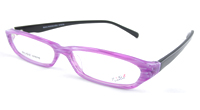 China glasses eyewear OEM suppliy Noble Plastic Purple Full Frame Size 52 16-135