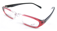 China glasses eyewear OEM suppliy Noble Plastic Red Full Frame Size 52 16-135